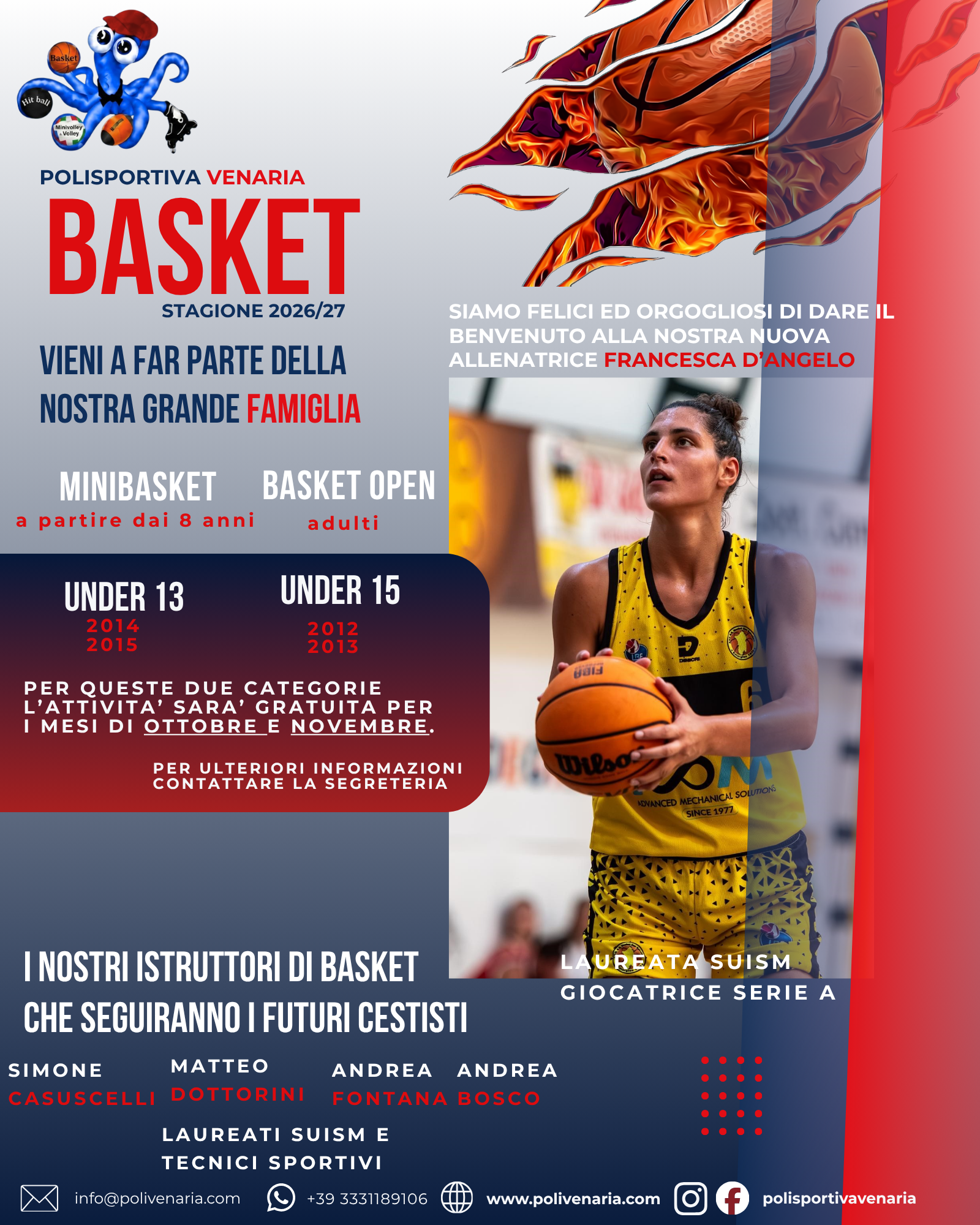 BASKET STAGIONE SPORTIVA 2026/27